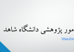 اخبار مدیریت امور پژوهشی